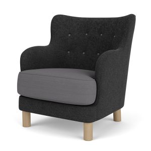 Constance Lounge Chair - Natural Oak/Upholstery Hallingdal 65 153 , Hallingdal 65 173