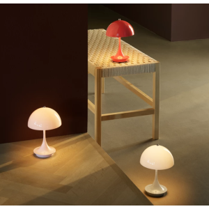 Panthella 160 Portable Lamp - Opaque Coral