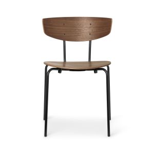 Herman Dining Chair - Black Legs/Walnut