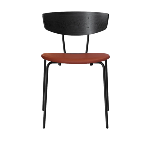 Herman Dining Solid L. - Black/Cognac