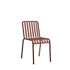 Palissade Chair-Iron Red Powder Coated Steel