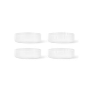 Ripple Serving Bowls (Set of 4) - Frosted