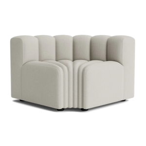 Studio Outdoor Sofa Corner Fully Upholstered - Savane Whisper