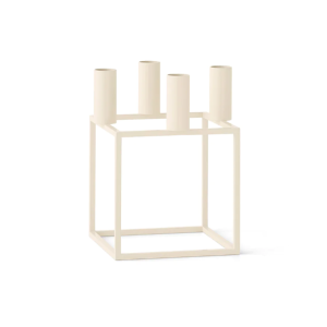 Kubus 4 Candle Holder - Ivory Plated