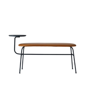Afteroom Bench - Steel Base/Upholstery (Dunes Cognac - 21000)