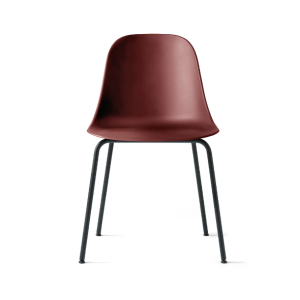 Harbour Side Dining Chair - Black Steel Base/ Burned Red