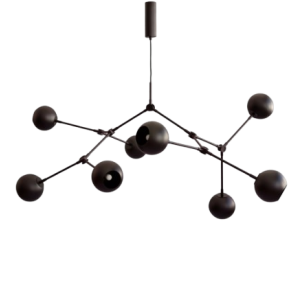 Drop Chandelier Globe - Burned Black