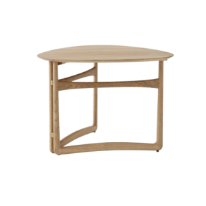 Drop Leaf Coffee Table HM5 Ø80x78 H56 cm - Oiled walnut
