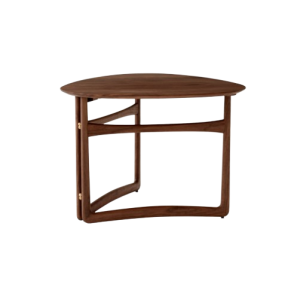 Drop Leaf Coffee Table HM5 Ø80x78 H56 cm - Oiled oak