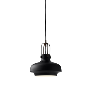 Copenhagen Pendant SC6 Ø20 Cm - Matt Black & Bronzed Brass