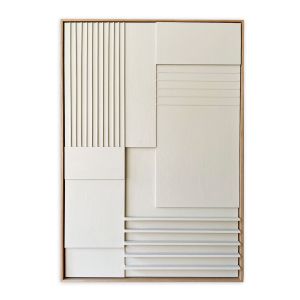 Relief in Oak Frame 1, Size 74x113 - Linen