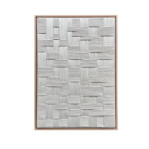 Woven Artwork In Oak Frame 50x70