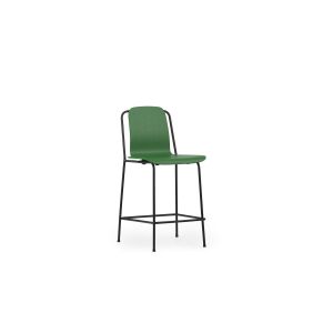 Studio Barstool 75 cm - Black Steel/Green