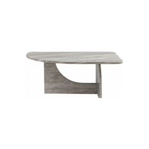 Travertine Marble Coffee Table - Grey