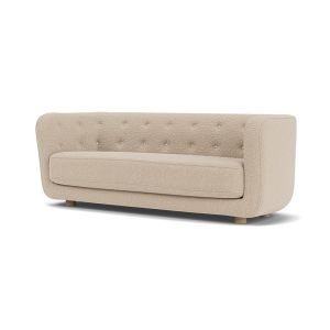 Vilhelm 221 Sofa - Natural Oak/Upholstery (Zero 0001 | Vegetal Leather Buttons)