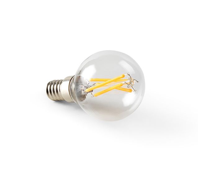 E14 LED light Bulb 4W - Clear Glass