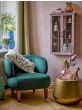 Ruperta Lounge Chair, Polyester Green