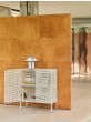 Ava Pyramid Table Lamp w. UK plug converter-290-White