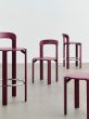 Rey Bar stool High H75 Standard glider-Grape red