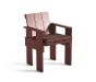 Crate Dining Chair - Iron Red Lacquered Pinewood