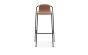 Studio Barstool 75 cm - Black Steel/Brown
