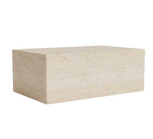 Cubism Coffee Table Large - Travertine