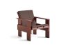 Crate Lounge Chair - Iron Red Lacquered Pinewood
