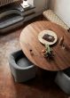 Drop Leaf Dining Table HM6 Ø142x163 H73 cm - Oiled walnut