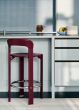 Rey Bar stool Low H65 - Grape Red