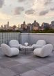 TS Coffee Table Ø105 Round - Black/White Carrara Marble