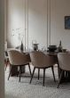 Harbour Dining Chair - Dark Stained Oak Base/Upholstery Boucle 02