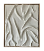 Clay Artwork In Oak Frame 40X50 SH:07:03-2 - White