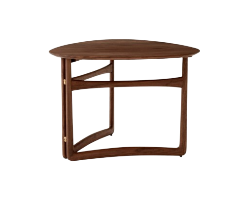 Drop Leaf Coffee Table HM5 Ø80x78 H56 cm - Oiled oak