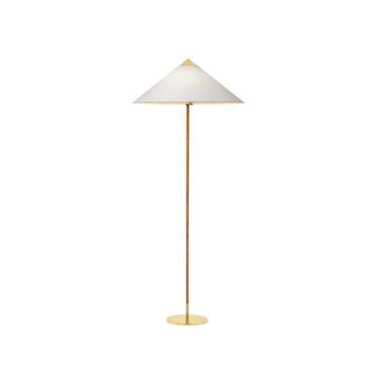 9602 Floor Lamp - Brass/Canvas