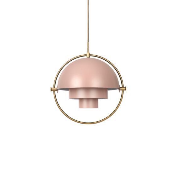 Multi-Lite Pendant - Brass/Rose Dust Semi Matt