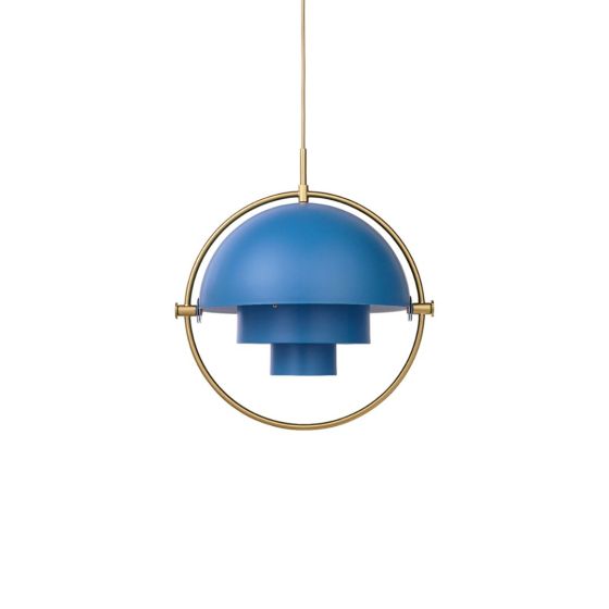 Multi-Lite Pendant - Brass/Nordic Blue Matt