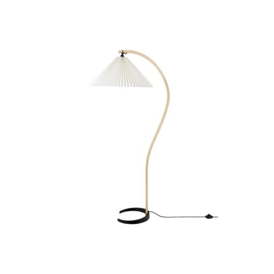 Timberline Floor Lamp - White Canvas/Oak/Birch