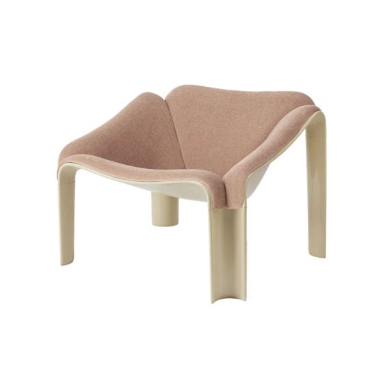F300 Lounge Chair - Pastel Green Base / Upholstery Belsuede 132
