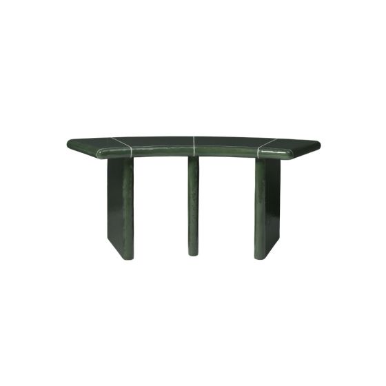 Deya Curved Bench 110 - Dark Green