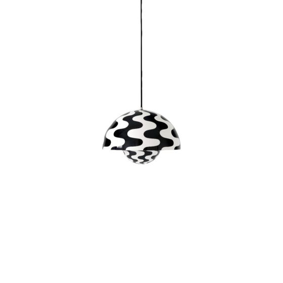 Flowerpot Pendant VP7 A 37 Cm - Black & White Pattern