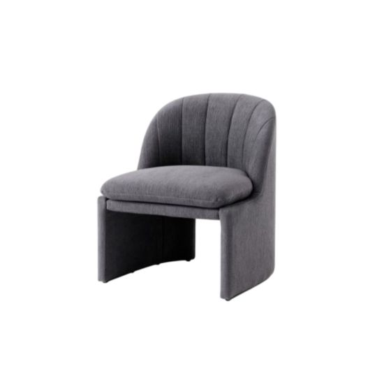 كرسي نادي Loafer SC107 مع منزلقات بلاستيكية - التنجيد (Cifardo 0771)