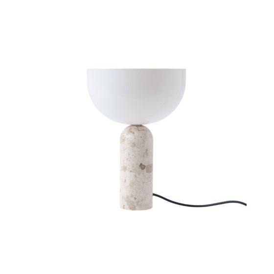 Kizu Table Lamp Small - Kunis Breccia Marble / White Acrylic