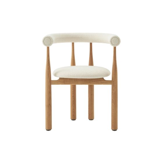 Bukowski Dining Chair - Oak Legs / Full Upholstery Barnum 24 Lana