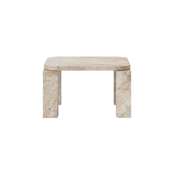 Atlas Coffee Table 60 x 60 CM - Unfilled Travertine