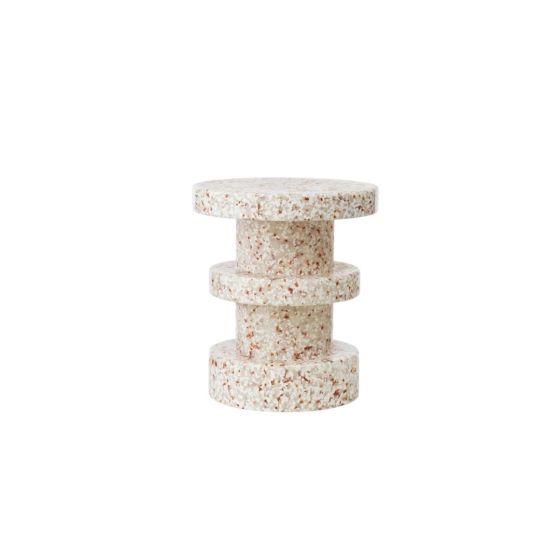 Bit Stool Stack White - Orange