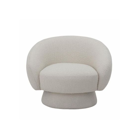 Ted Lounge Chair - Polyester White