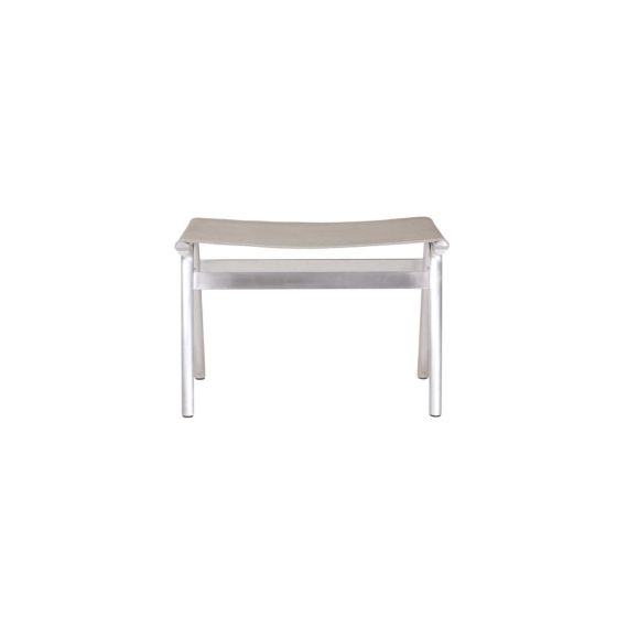 Union Stool - Aluminum / Sandstone Linen