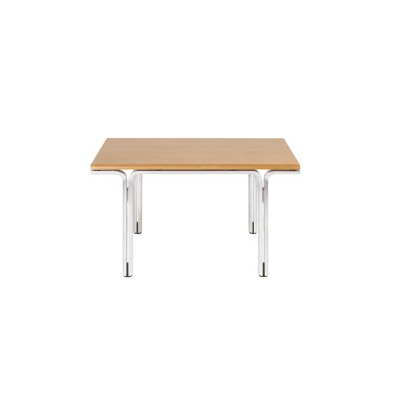 Union Side Table - Aluminum / Warm Brown Ash