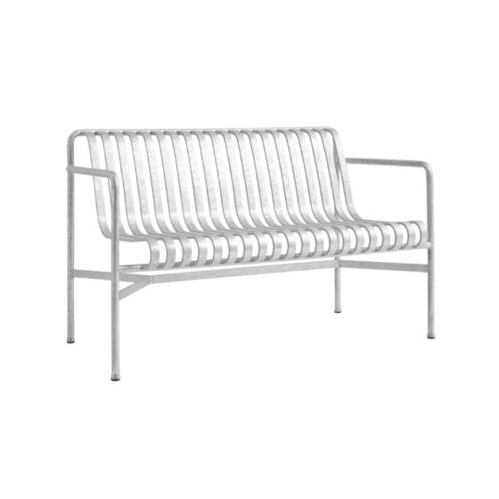 Palissade Dining Bench Armrest - Galvanised