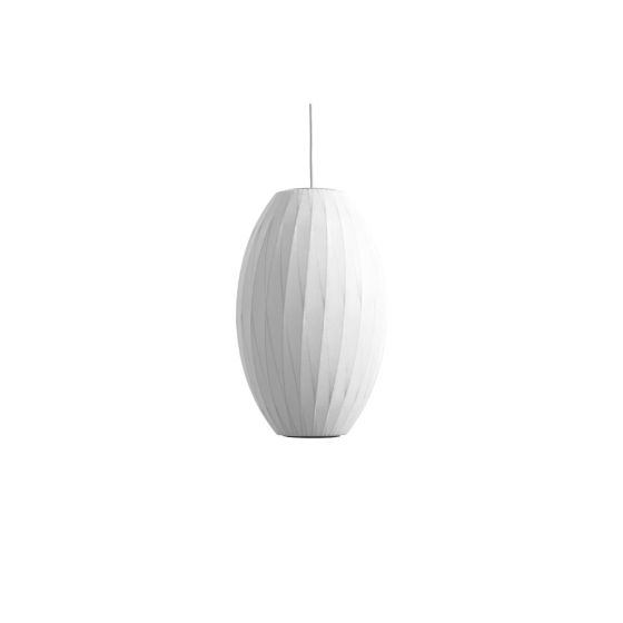 Nelson Cigar Crisscross Bubble Pendant Lamp - Medium-Off white